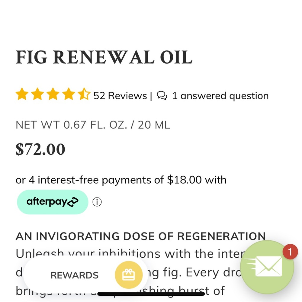 🫦 $72 RETAIL BNIB BYROE FIG RENEWAL OIL - Picture 2 of 8